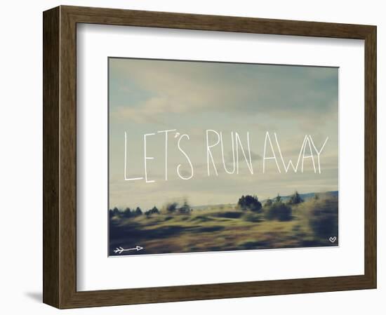 Let’s Run Away-Leah Flores-Framed Art Print