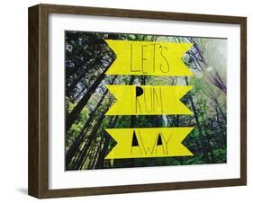 Let's Run Away-Leah Flores-Framed Giclee Print