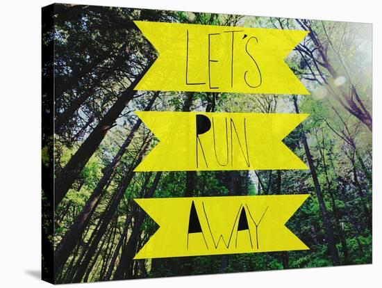 Let's Run Away-Leah Flores-Stretched Canvas