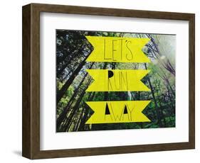 Let's Run Away-Leah Flores-Framed Premium Giclee Print