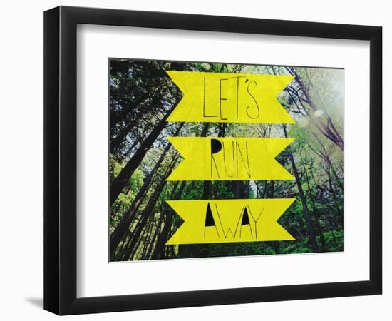 Let's Run Away-Leah Flores-Framed Premium Giclee Print