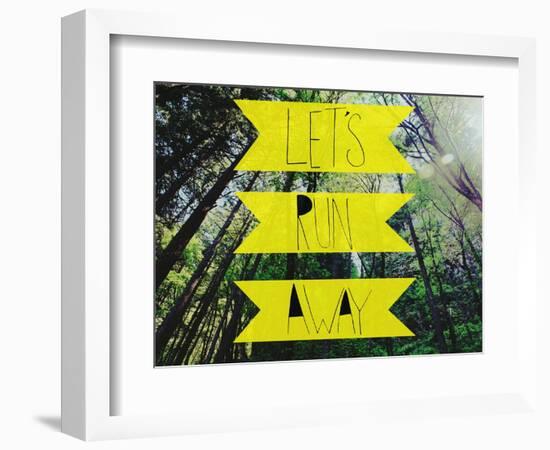 Let's Run Away-Leah Flores-Framed Premium Giclee Print