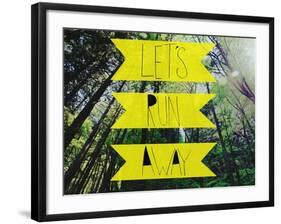 Let's Run Away-Leah Flores-Framed Giclee Print