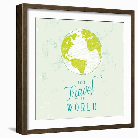 Let's Travel 1-Z Studio-Framed Art Print