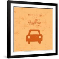 Let's Travel 4-Z Studio-Framed Art Print