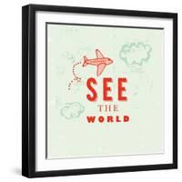 Let's Travel 6-Z Studio-Framed Art Print