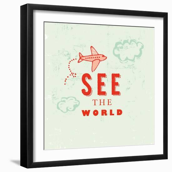 Let's Travel 6-Z Studio-Framed Art Print