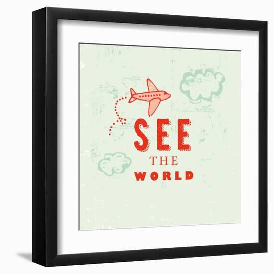 Let's Travel 6-Z Studio-Framed Art Print