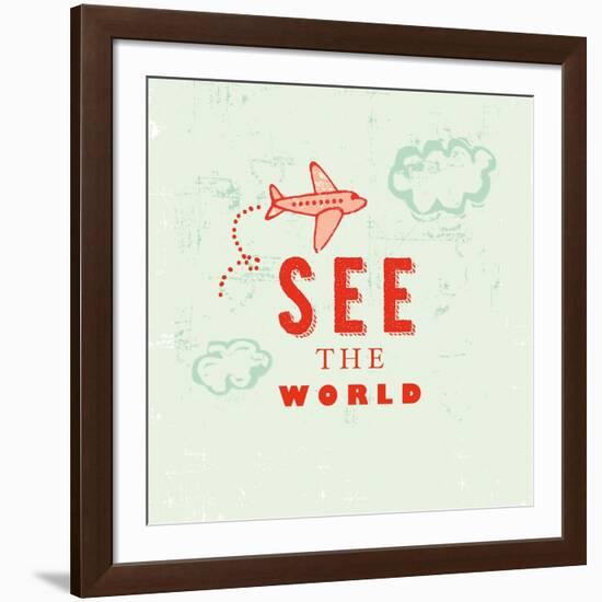 Let's Travel 6-Z Studio-Framed Art Print