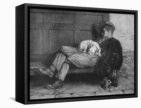 'Let Sleeping Dogs Lie!', 1880, (1912)-Briton Riviere-Framed Stretched Canvas
