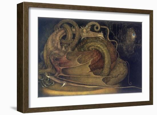 Let Sleeping Dragons Lie, 1979-Wayne Anderson-Framed Giclee Print