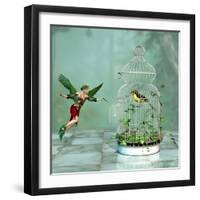 Let The Bird Free-Atelier Sommerland-Framed Art Print