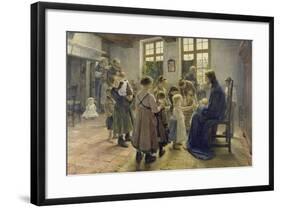 Let the Children Come to Me, 1884-Fritz von Uhde-Framed Giclee Print