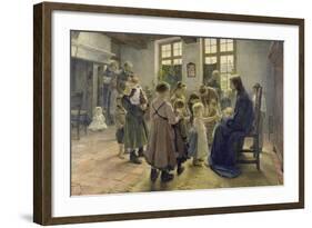 Let the Children Come to Me, 1884-Fritz von Uhde-Framed Giclee Print