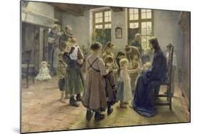 Let the Children Come to Me, 1884-Fritz von Uhde-Mounted Giclee Print