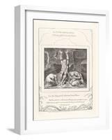 Let the Day Perish Wherein I Was Born, 1825-William Blake-Framed Giclee Print