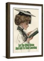 Let the Wise Listen and Add to Their Learning-null-Framed Art Print
