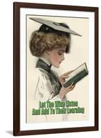 Let the Wise Listen and Add to Their Learning-null-Framed Art Print