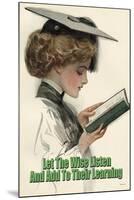 Let the Wise Listen and Add to Their Learning-null-Mounted Art Print