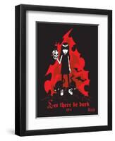 Let There Be Dark-Emily the Strange-Framed Premium Photographic Print