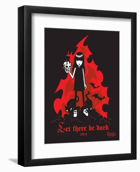 Let There Be Dark-Emily the Strange-Framed Premium Photographic Print