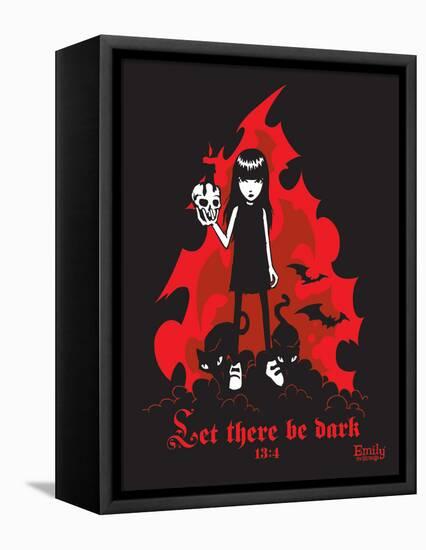 Let There Be Dark-Emily the Strange-Framed Stretched Canvas