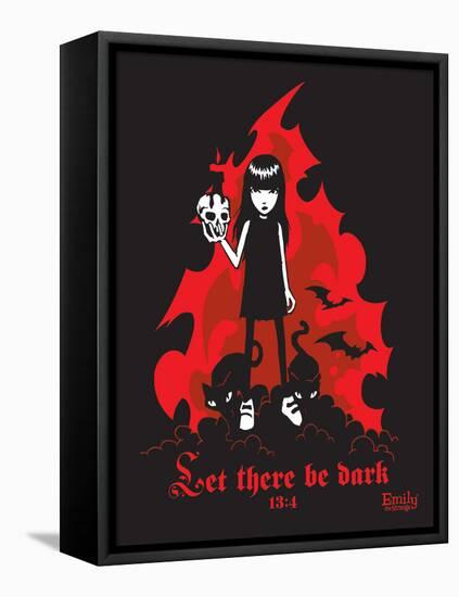 Let There Be Dark-Emily the Strange-Framed Stretched Canvas