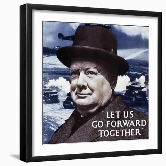 Let Us Go Forward Together, 1940-null-Framed Giclee Print