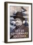 Let Us Go Forward Together', World War Two Propaganda Poster, 1940-null-Framed Giclee Print