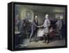 Let Us Have Peace: Grant and Lee-Jean Leon Gerome Ferris-Framed Stretched Canvas