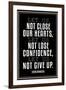 Let Us Not Give Up Pope Francis Quote-null-Framed Art Print