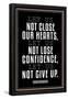 Let Us Not Give Up Pope Francis Quote-null-Framed Poster