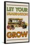 Let Your Imagination Grow-null-Framed Poster