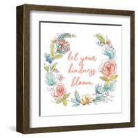 Let your Kindness Bloom-Patricia Pinto-Framed Art Print