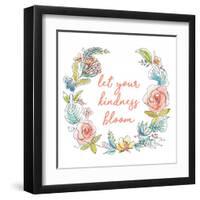 Let your Kindness Bloom-Patricia Pinto-Framed Art Print