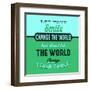 Let Your Smile Change the World 1-Lorand Okos-Framed Art Print