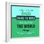 Let Your Smile Change the World 1-Lorand Okos-Framed Premium Giclee Print