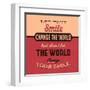 Let Your Smile Change the World-Lorand Okos-Framed Art Print