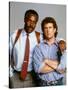 LETHAL WEAPON, 1987 directed by RICHARD DONNER Danny Glover and Mel Gibson (photo)-null-Stretched Canvas