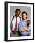 LETHAL WEAPON, 1987 directed by RICHARD DONNER Danny Glover and Mel Gibson (photo)-null-Framed Photo