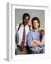 LETHAL WEAPON, 1987 directed by RICHARD DONNER Danny Glover and Mel Gibson (photo)-null-Framed Photo