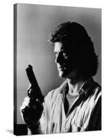 LETHAL WEAPON, 1987 directed by RICHARD DONNER Mel Gibson (b/w photo)-null-Stretched Canvas