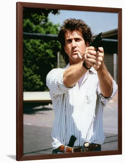 LETHAL WEAPON, 1987 directed by RICHARD DONNER Mel Gibson (photo)-null-Framed Photo