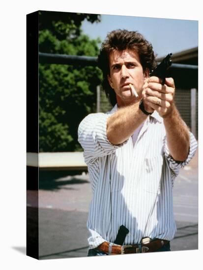 LETHAL WEAPON, 1987 directed by RICHARD DONNER Mel Gibson (photo)-null-Stretched Canvas