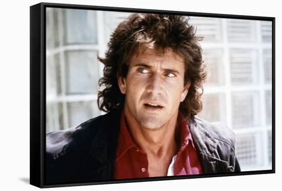 LETHAL WEAPON, 1987 directed by RICHARD DONNER Mel Gibson (photo)-null-Framed Stretched Canvas