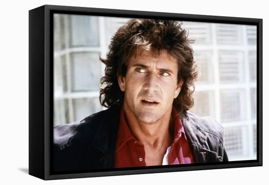 LETHAL WEAPON, 1987 directed by RICHARD DONNER Mel Gibson (photo)-null-Framed Stretched Canvas