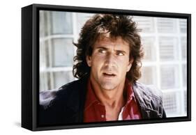 LETHAL WEAPON, 1987 directed by RICHARD DONNER Mel Gibson (photo)-null-Framed Stretched Canvas