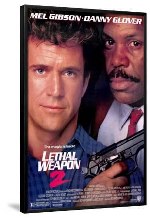 LETHAL WEAPON 2 GIBSON & GLOVER COLOR POSTER PRINT 
