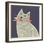 Letitia With Her Red Whiskers, 2018-Sarah Battle-Framed Giclee Print