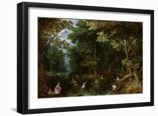 Leto and Peasants of Lykia, 1595-1610-Jan Brueghel the Elder-Framed Giclee Print